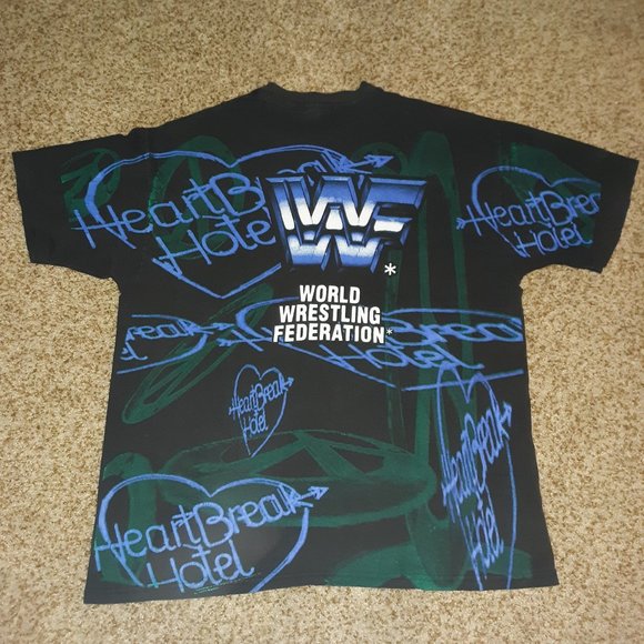 WWE Shawn Michaels True Vintage All Over Print Shirt XL - Picture 5 of 9